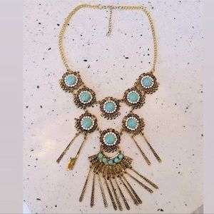 opal statement necklace